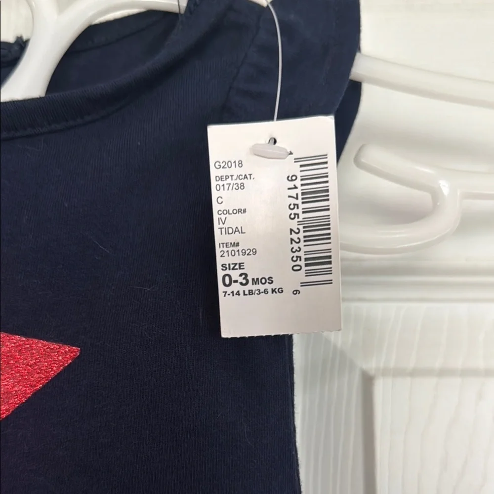 The Children's Place Navy and Red Star Dress